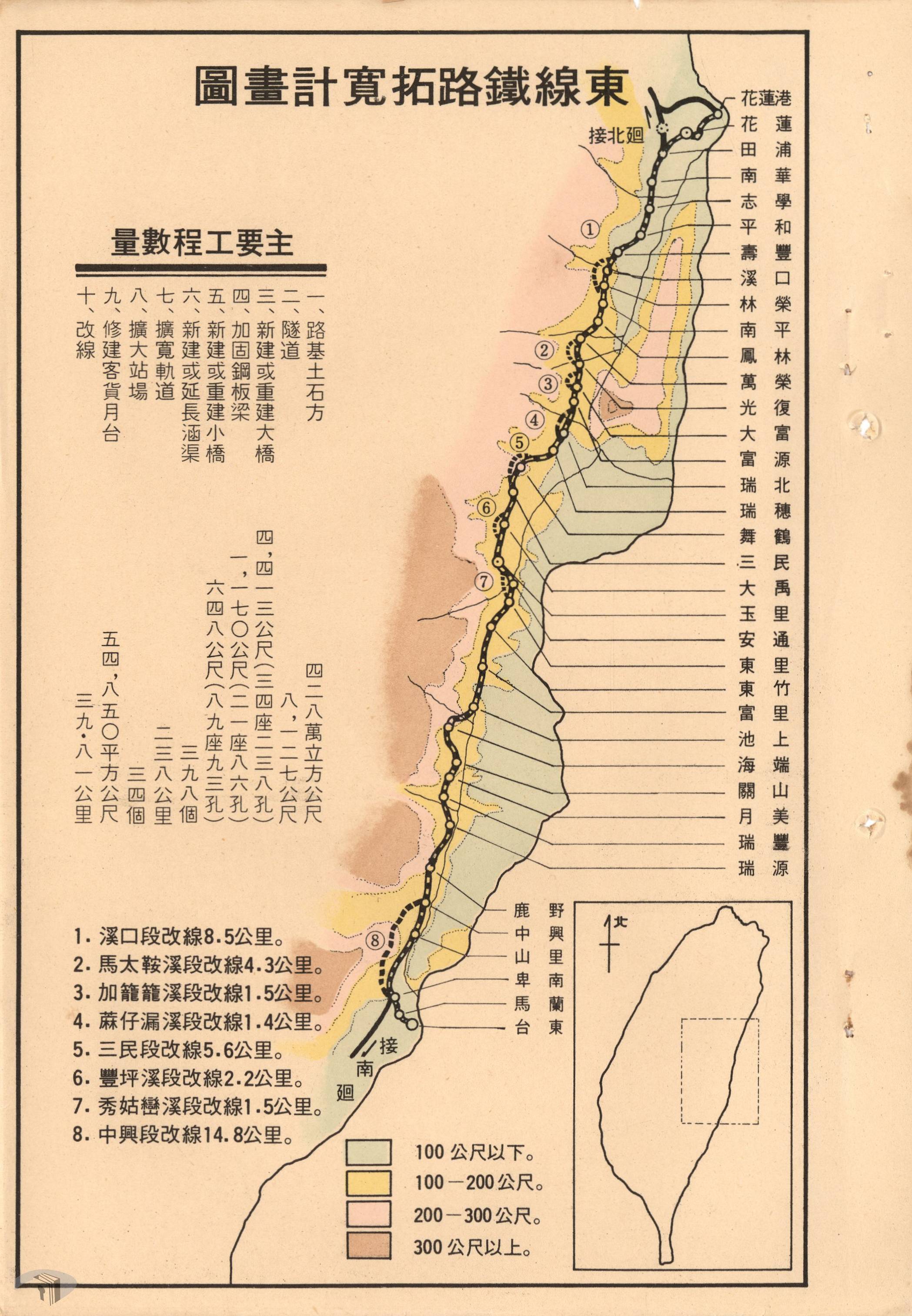 東線鐵路拓寬計畫圖