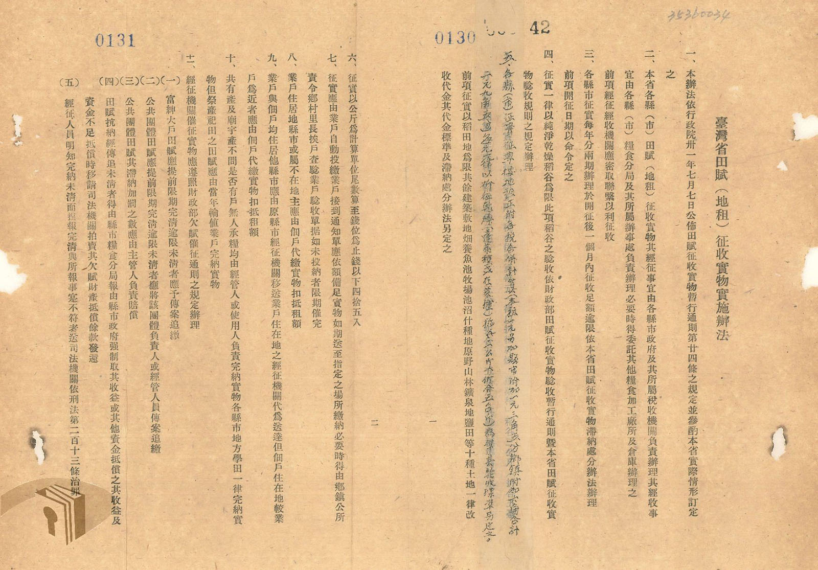 1-1-3-1 為什麼要「田賦徵實」