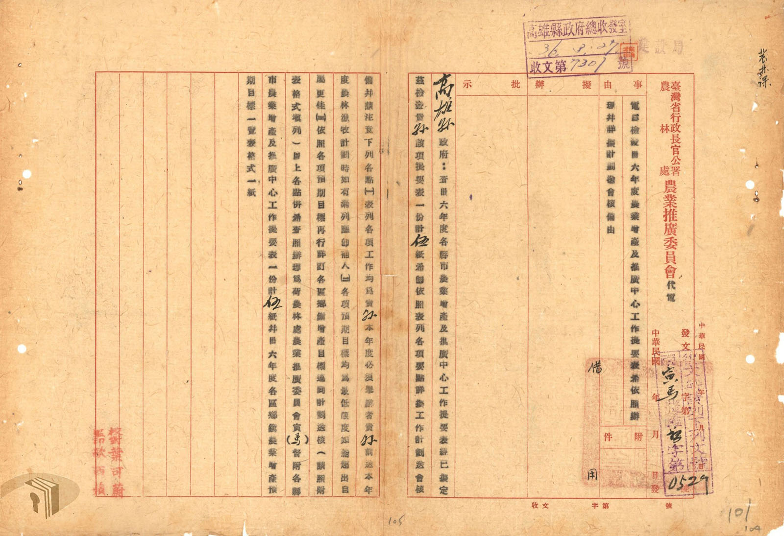 1-1-6-1 1947年高雄的農業增產計畫