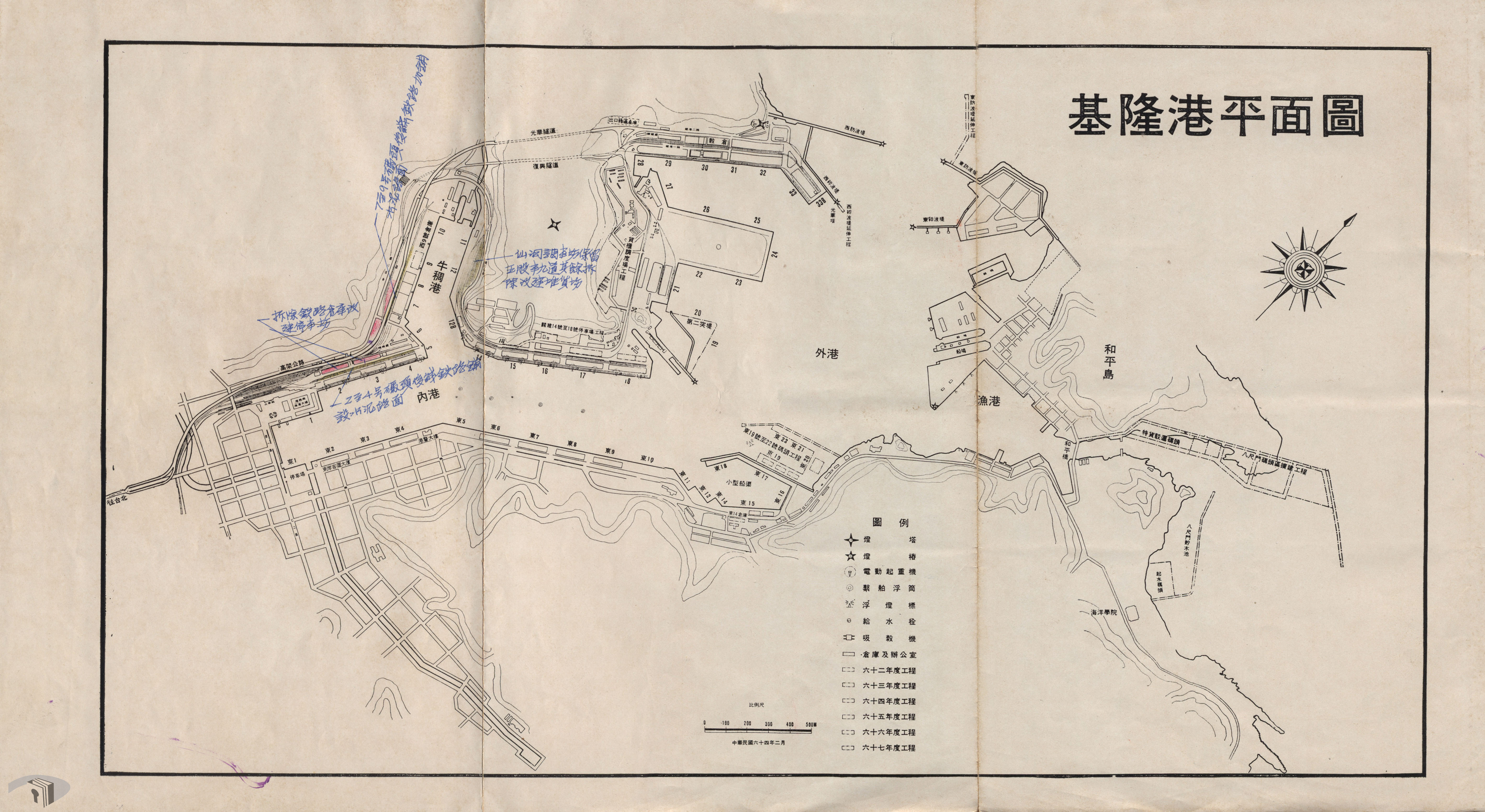 5-1-3-1 基隆港平面圖